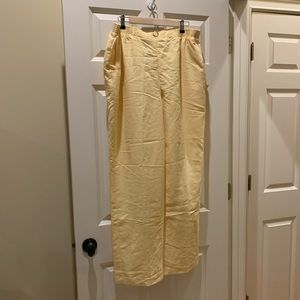 New Alfred Dunner 20 Yellow Pants trousers plus